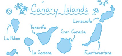 Map of the Canary Islands
